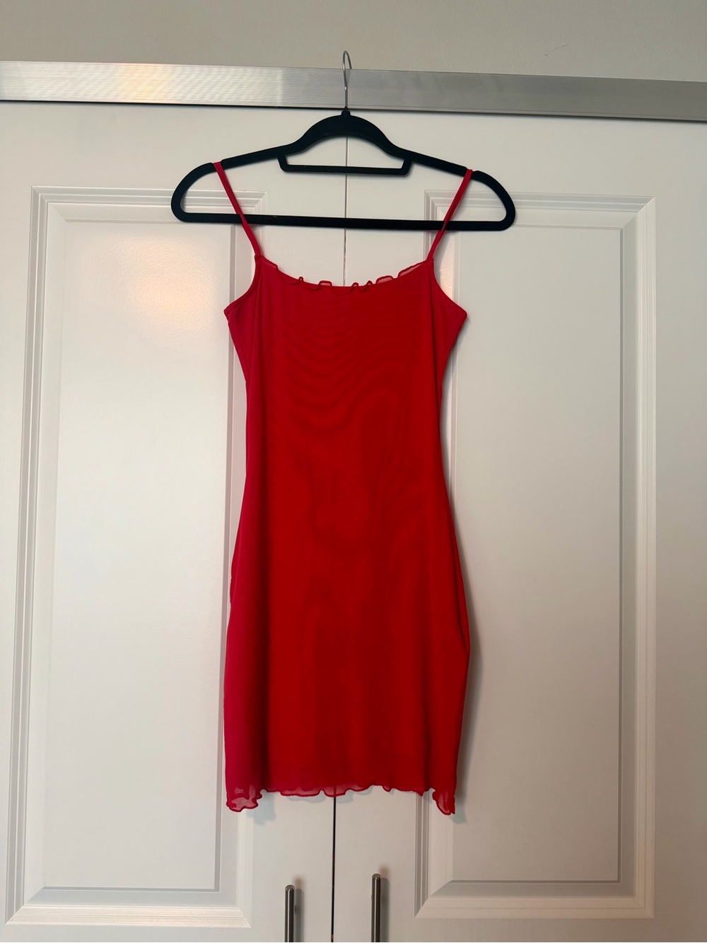 H&M Red Spaghetti Strap Slip Dress